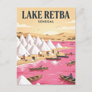 Lake Retba, Dakar, Dakar Postkarte