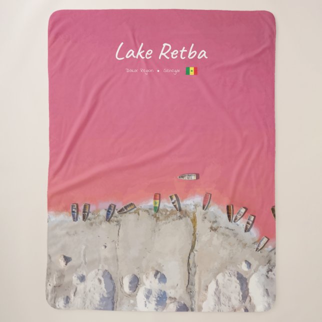Lake Retba, Senegal - Rosa See Boote Sherpadecke (Vorderseite)