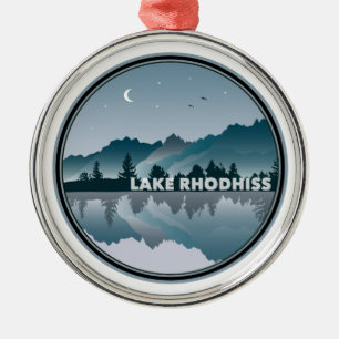 Lake Rhodhiss North Carolina Reflektion Ornament Aus Metall