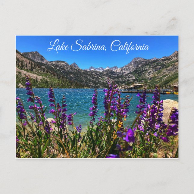Lake Sabrina California Postcard Postkarte (Vorderseite)