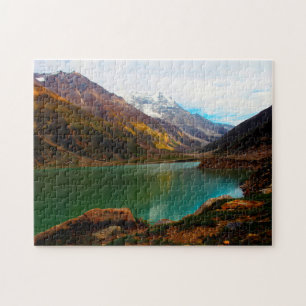 Lake Saiful Muluk Pakistan. Puzzle