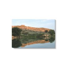 Lake Scott Staat Park - Reflektion Wrapped Canvas