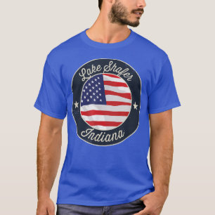 Lake Shafer - Patriotic Indiana Souvenir T - Shirt