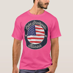 Lake Shelbyville - Patriotic Illinois Souvenir T-S T-Shirt
