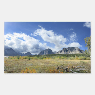 Lake Sherburne Entry - Glacier National Park Rechteckiger Aufkleber