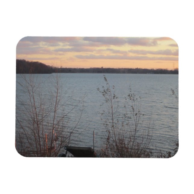 Lake Shore Sunset Flexible Magnet (Horizontal)