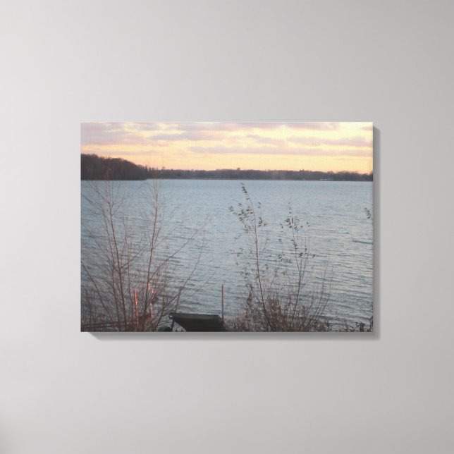 Lake Shore Sunset Leinwand (Vorderseite)