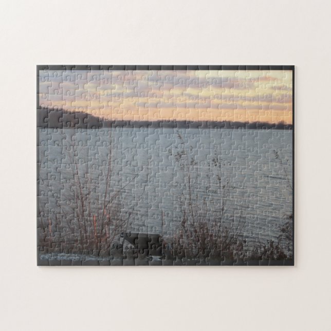 Lake Shore Sunset Puzzle (Horizontal)
