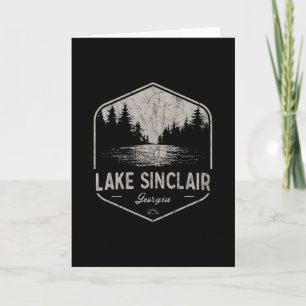 Lake Sinclair Georgia Outdoors Vintage 1 Karte