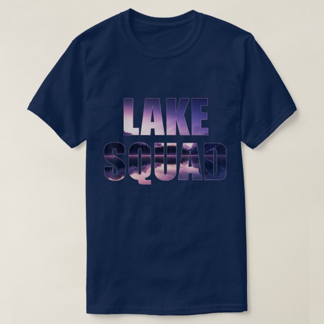 Lake Squad Dock Sunset Wakeboarder Power Boot  T-Shirt (Design vorne)