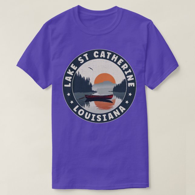 Lake St Catherine Louisiana Sunset TShirt (Design vorne)