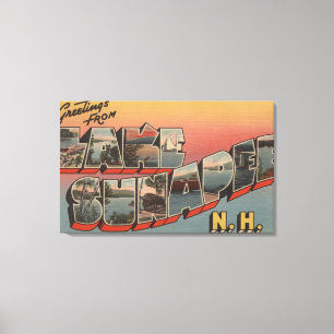 Lake Sunapee, New Hampshire - Grosser Brief Leinwanddruck