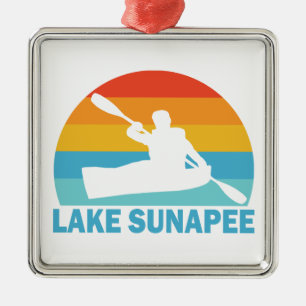 Lake Sunapee New Hampshire Kayak Ornament Aus Metall