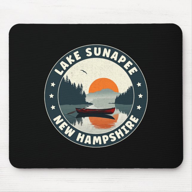 Lake Sunapee New Hampshire Sunset T Shirt  Mousepad (Vorne)