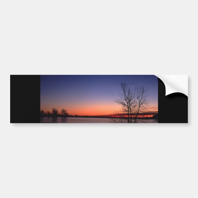 Lake Sunrise Autoaufkleber (Vorne)