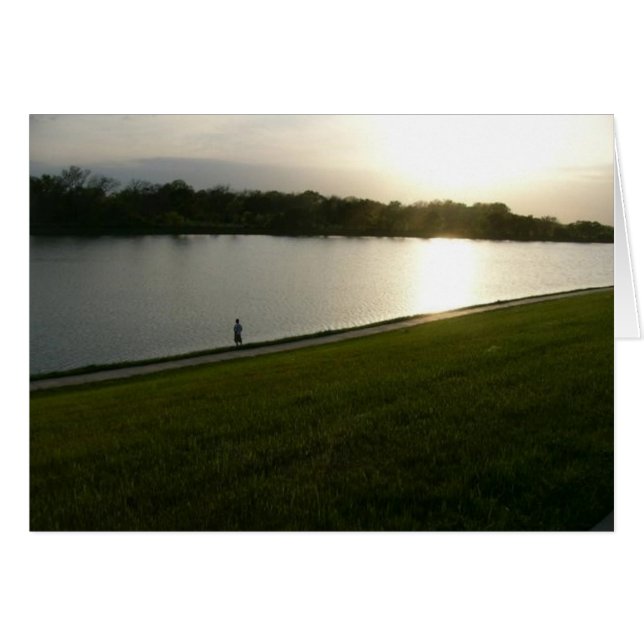 Lake Sunset Card (Vorderseite (Horizontal))