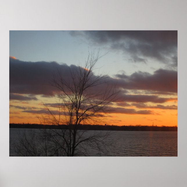 Lake Sunset Poster (Vorne)