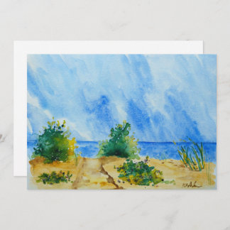 Lake Superior Aquarellkarte Ankündigung