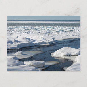 Lake Superior Blue Ice, Obere Halbinsel Postkarte