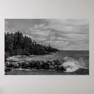Lake Superior Coastline Poster