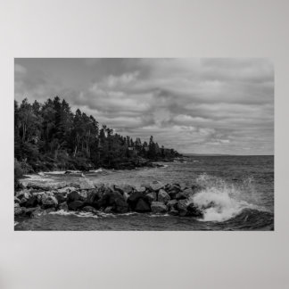 Lake Superior Coastline Poster