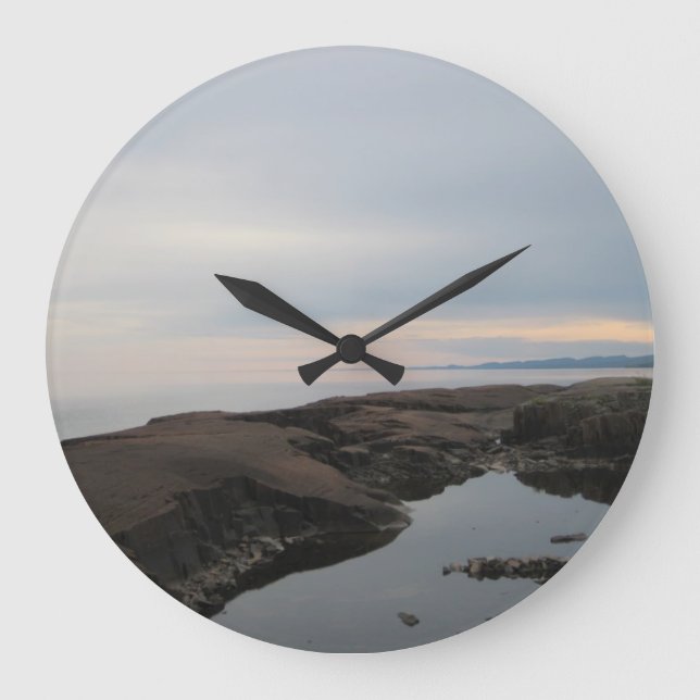 Lake Superior Große Wanduhr (Vorderseite)