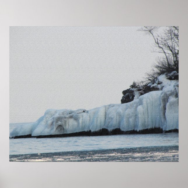 Lake Superior Ice Print Poster (Vorne)