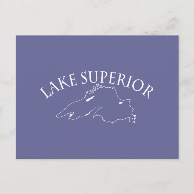 Lake Superior Karte (Vorderseite)