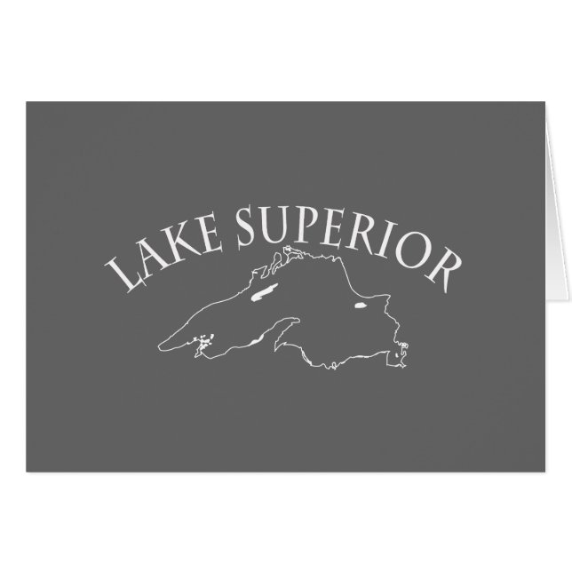 Lake Superior Karte (Vorderseite (Horizontal))