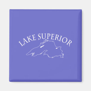Lake Superior Karte Magnet
