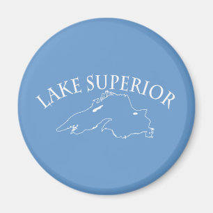 Lake Superior Karte Magnet