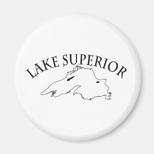 Lake Superior Karte Magnet