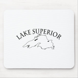 Lake Superior Karte Mousepad