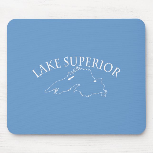 Lake Superior Karte Mousepad (Vorne)