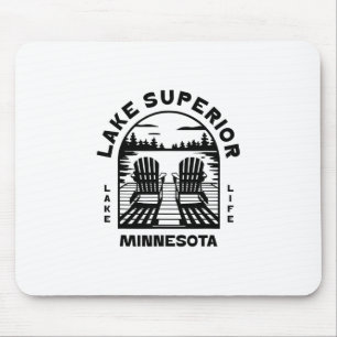 Lake Superior Minnesota Outdoor Vintage 1 Mousepad
