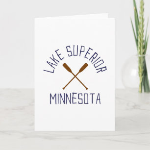 Lake Superior Minnesota Outdoor Vintage Karte