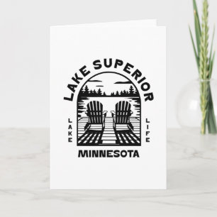 Lake Superior Minnesota Outdoors Vintage 1 Karte