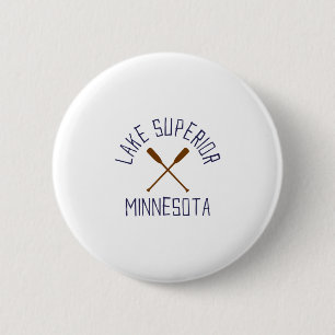 Lake Superior Minnesota Outdoors Vintage Button
