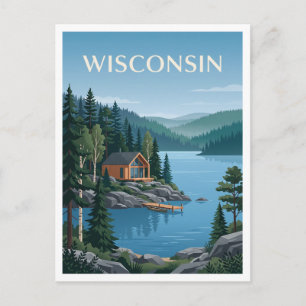 Lake Superior Nordküste Wisconsin Bayfield Postkarte