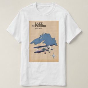Lake Superior North America - Karte T-Shirt