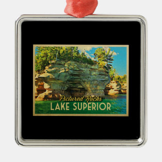 Lake Superior Pictures Rocks Silbernes Ornament