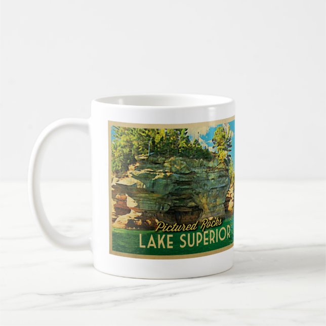 Lake Superior Pictures Rocks Tasse (Links)