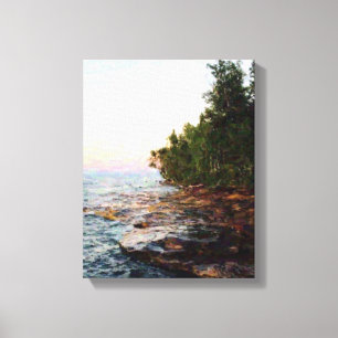 Lake Superior Shore Canvas Print Leinwanddruck