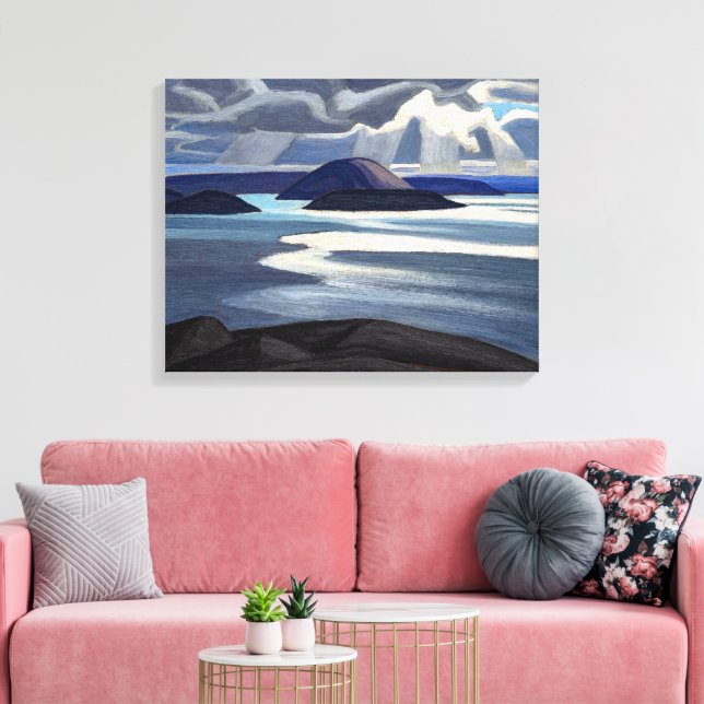 Lake Superior Sketch | Lawren Harris | Leinwanddruck (Insitu (Wohnzimmer))
