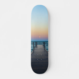 Lake Superior Sunset am Dock Skateboard