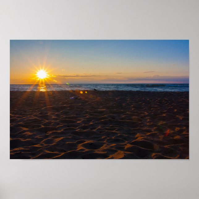 Lake Superior Sunset, Ontonagon, Michigan Poster (Vorne)