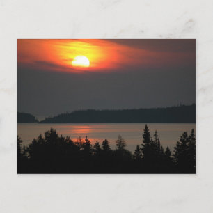Lake Superior Sunset Postkarte