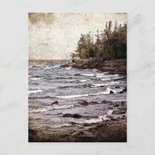 Lake Superior Waves Postkarte