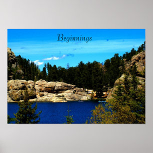Lake Sylvan Poster aus South Dakota/Motivierend