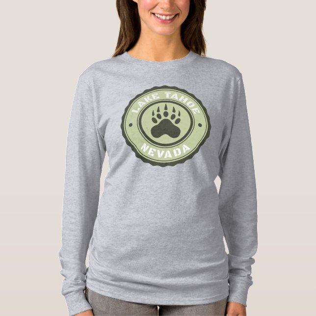 Lake Tahoe Bear Paw Nevada T-Shirt (Vorderseite)